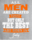 All men in July